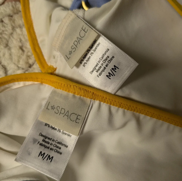 L*Space White and Yellow Bikini - Picture 10 of 11